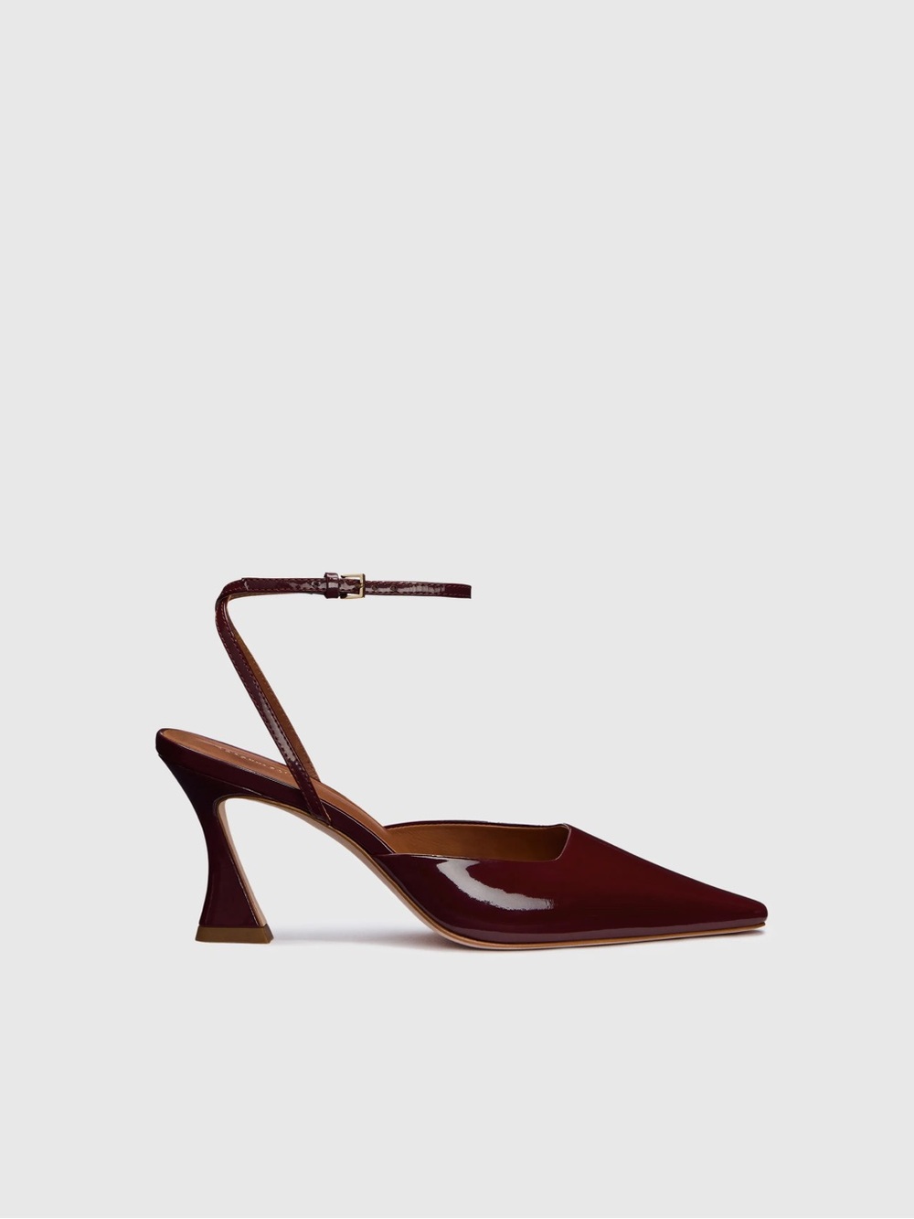 Reformation Natasha Wine Patent Pump Size 8.5